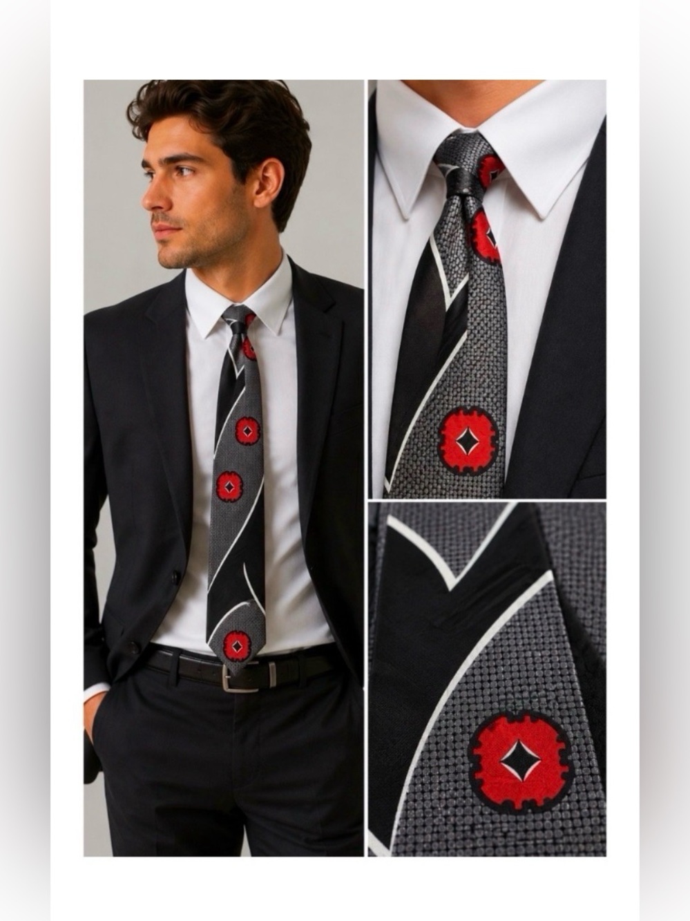 BUGLE BOY Vintage Abstract Men’s Tie